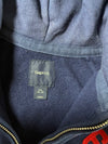 Gap 1969 Empire State Navy Zip Hoodie – Red Varsity Print (S)