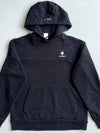 Le Coq Sportif Black Sleeve-Stripe Hoodie (S)