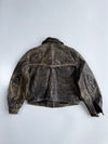 Genuine Leather Jacket Natural patina Finish (S/M)