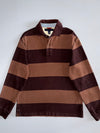 Vintage Tommy Hilfiger Brown Striped Rugby Shirt (M)