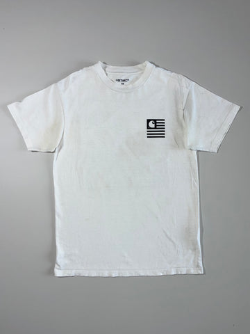 Carhartt WIP Flag Logo T-Shirt – White, Size (S/M)