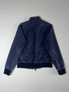 Tommy Hilfiger Navy Harrington Bomber Jacket | Full Zip Cotton Jacket (S)