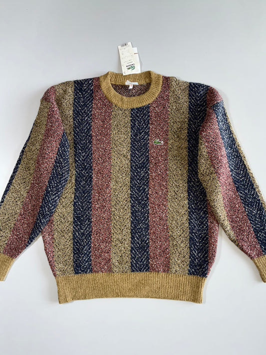 Vintage Lacoste Textured Crewneck Pullover Sweater (L)