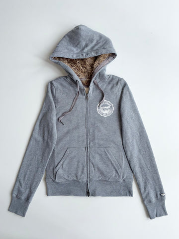 Roots Canada Sherpa Lined Zip Hoodie – Grey (S)