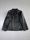 Vera Pelle Trussardi Black Leather Jacket —lCombipel Genuine Leather (L)