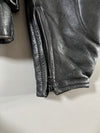 Vintage Ashman Black Leather Biker Motorcycle Jacket (M)