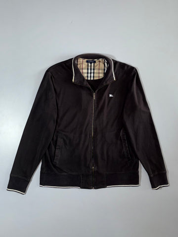 Burberry London Black Nova Check Track Jacket (M/L)