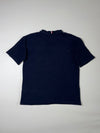 Tommy Hilfiger Signature Flag Stripe Crewneck T-Shirt – Navy Blue (M)