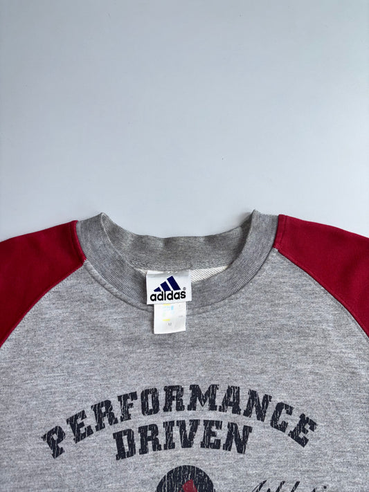Adidas | Performance Driven Grey Maroon Sweatshirt | (M)