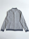 Tommy Hilfiger Grey Knit Varsity Bomber Cardigan – Size (L)