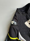 Rev'it! Black & Neon Textile Motorcycle Riding Jacket – Armoured (Padded) (2XL)