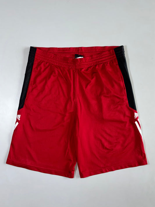 Adidas Red Colorblock Basketball Shorts (W:38|L:23)