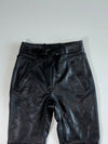 MQP Black Leather Ribbed Motorcycle Pants (W:28|L:40)