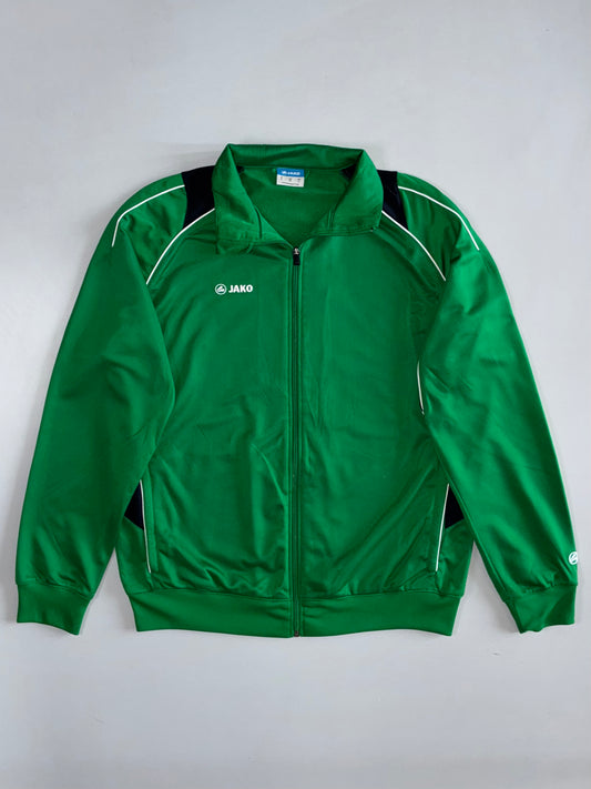JAKO | Football Track Jacket Green, Black & White (M/L)