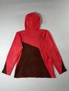 Black Yak Hooded 1/4 Zip Fleece  Coral/Brown Colorblock Women’s (M)