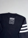 Adidas Originals "World Brand" Globe Graphic Side-Zip Sweatshirt – Black (M)