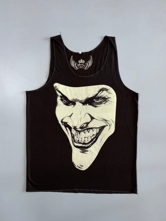 Native Streetwear Joker Face Graphic Tank Top in Black (L)