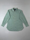 Polo by Ralph Lauren “Andrew” Classic Fit Striped Shirt – Green/White, (XL)