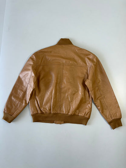 ZPera pelle Made in Italy Original Leather Jacket (DESIGNER) (L)