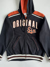 Vintage Old Time Hockey NHL Original Six Zip-Up Hoodie All Team Patches (XL)