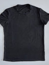 Plain Black Basic Crew Neck T-Shirt (L)