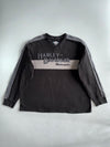 Harley-Davidson Genuine MotorClothes L/S Pullover | Black & Grey Colorblock | Bar & Shield | 3XL