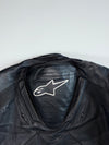 Alpinestars Armored Cowhide Leather Motorcycle Racing Jacket (Padded With back Hump) Jacket (US 46 / EU 56) (XL)