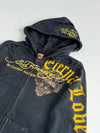 Ed Hardy | Black Gold Eternal Love Tiger Zip Hoodie Women’s (Xs)