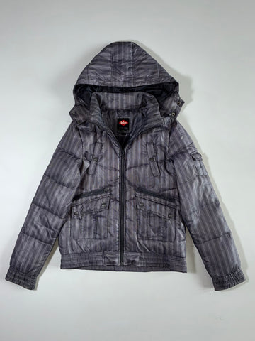 Lee Cooper Plaid Hooded Puffer Jacket Women’s (S)