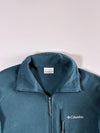 Columbia Dark Teal Full-Zip Fleece Jacket with Chest Zip Pocket – (M)
