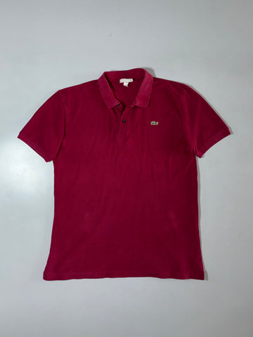 Lacoste Classic Fit Polo Shirt  Maroon/Burgundy (L)