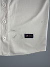 New York Yankees MLB Button-Up Baseball Jersey – Cream & Navy | Genuine Merch (L)