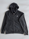 DC Shoe Co. Black Polka Dot Zip Hoodie (M)