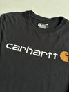 Carhartt Black Long Sleeve Big Script Logo Tee, Relaxed Fit (XL/2XL)