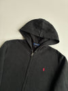Polo Ralph Lauren Black Full-Zip Hoodie with Red Pony – (S)