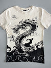 Cropp Dragon Graphic T-Shirt | Off-White (S/M)