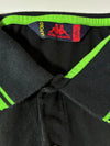 Robe di Kappa Neon Trim Polo Shirt – Black/Green (L)