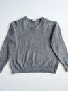 Lacoste Croc Logo Wool V-Neck Sweater – Grey (S)