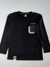 Visoge British Spirit Long Sleeve Pocket Tee  Black (L)