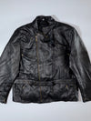 Held Leather Belted Biker Jacket– Genuine Leather Multi-Pocket Jacket, (2XL/3XL)