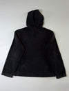 Giordano Black Fleece Hoodie – “G Athletics” Tonal Print  (L)