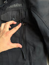 Harley-Davidson Genuine Motorclothes Armored Riding Jacket | Black Denim Trucker Style | CE Certified Protection (Size M)