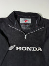 Joe Rocket x Honda Motorcycle Black Quarter-Zip Fleece Jacket (L)