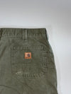 Carhartt Slate Green Elastic Waist Pants (W:38|L:43)