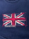 Vintage Reebok Union Jack Navy Sweatshirt (XL)