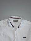 Lacoste White Oxford Croc Logo Shirt (S)