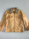 Vera Pelle Genuine Leather Jacket w/ Shearling Collar (Xl)