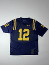 Under Armour | Navy Football Jersey #12 (2XL)