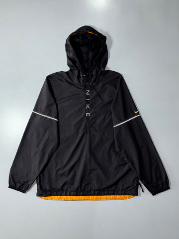 Nike Half-Zip Anorak Windbreaker Black/Gold, (XL)