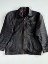 The label  "Genuine Leather" with an eagle (XL)